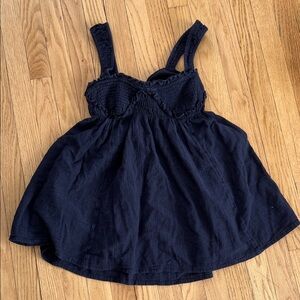 Free People Blissful Breeze Mini Black Dress